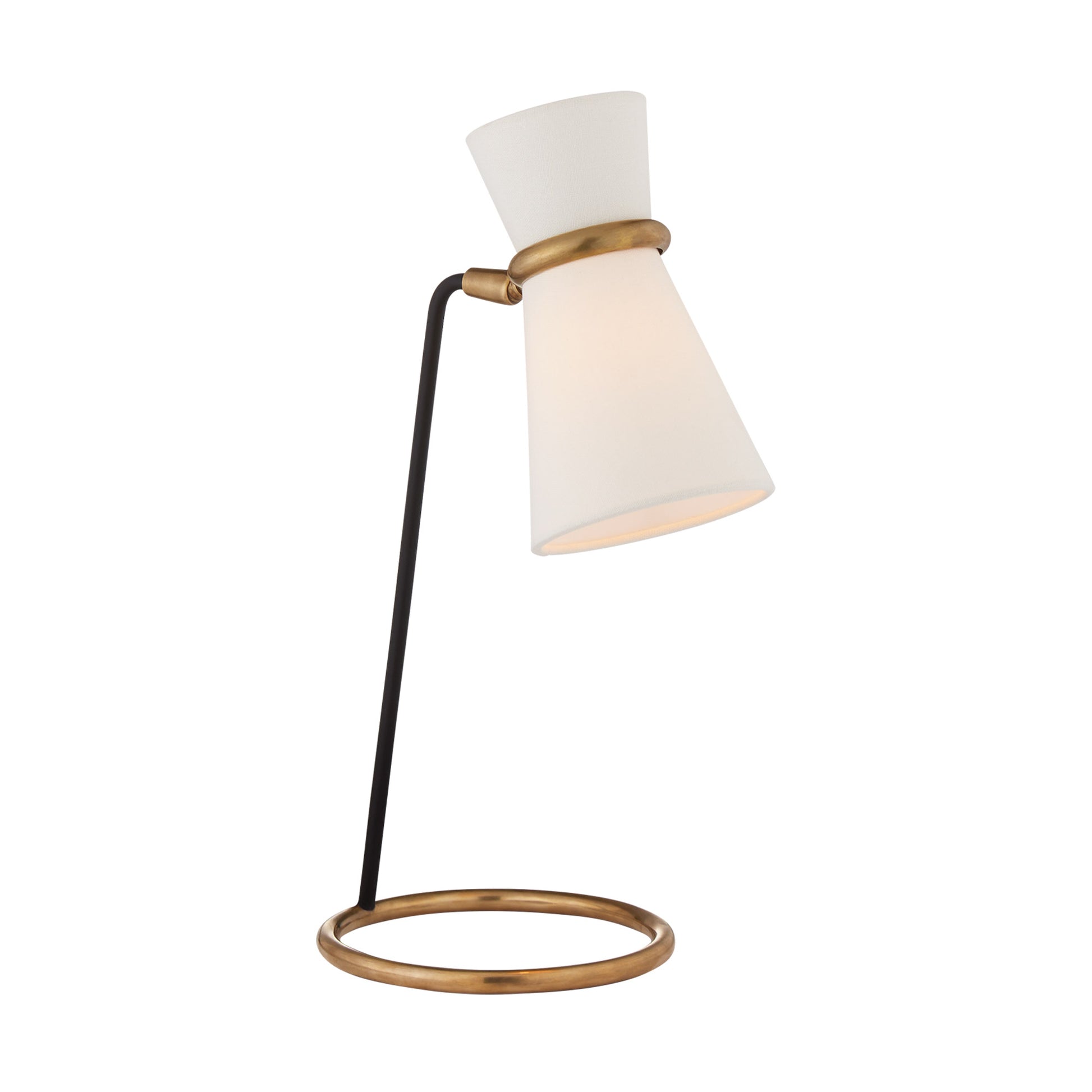 AERIN Clarkson Linen Table Lamp - Brass and Black Table Lamp Bloomingdales Lighting Brass & Black  