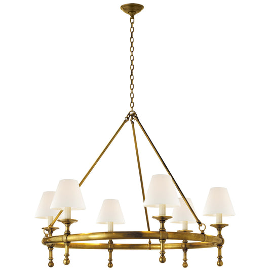 E. F. Chapman Classic Ring Chandelier - Brass Pendant Light Bloomingdales Lighting   