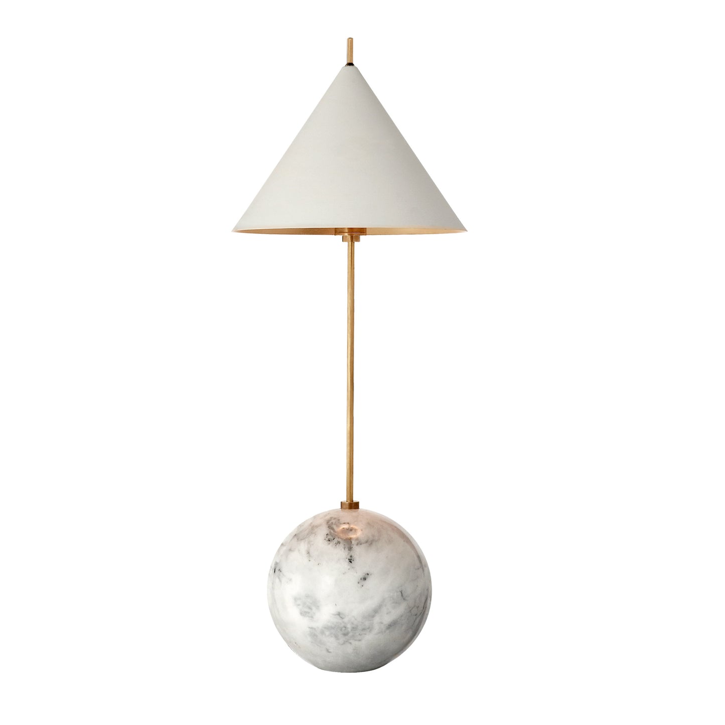 Kelly Wearstler Cleo Orb Metal Table Lamp - Brass and White Table Lamp Bloomingdales Lighting Brass & White  