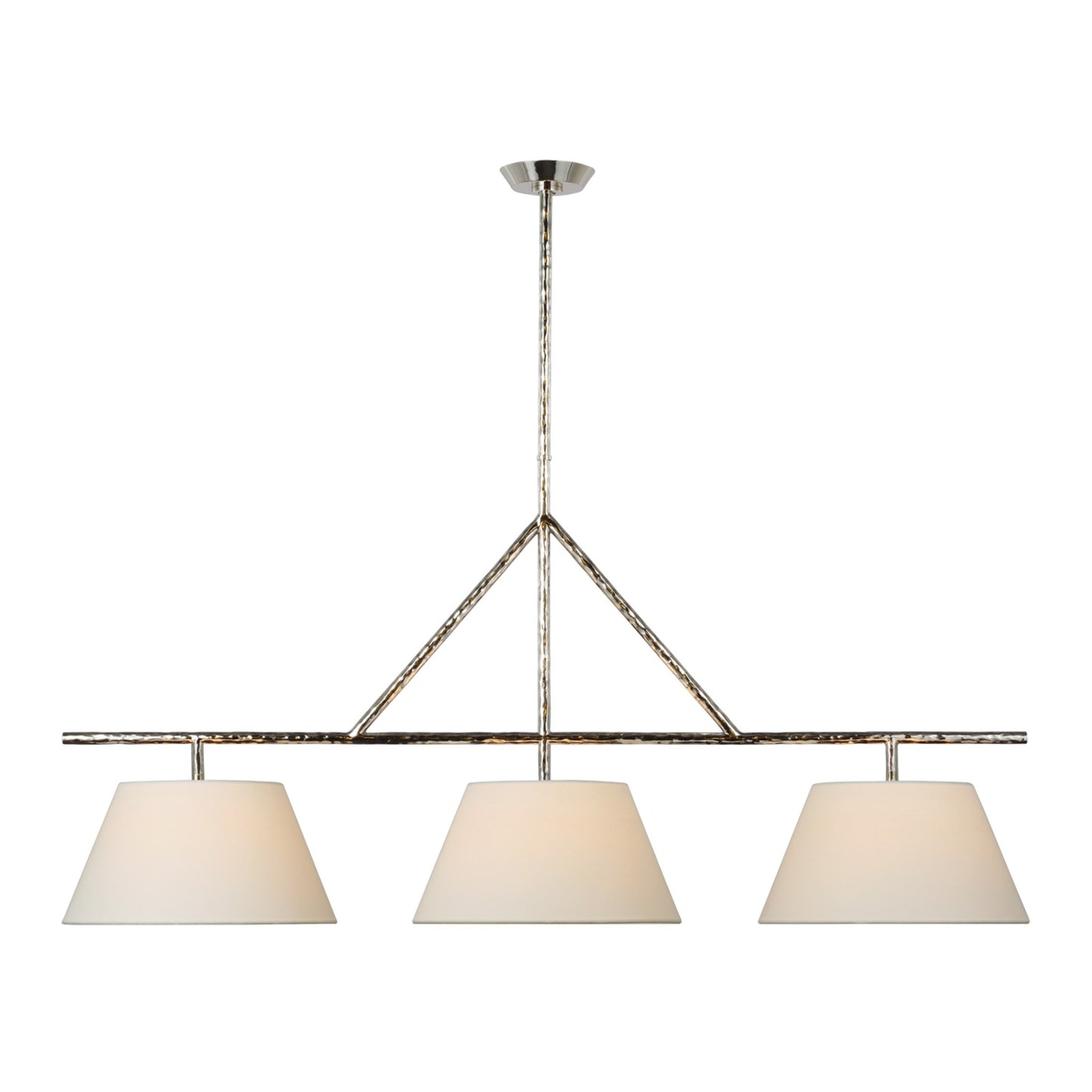 Suzanne Kasler Collette Large Linear Pendant Light - Polished Nickel Pendant Light Bloomingdales Lighting Polished Nickel  