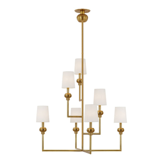 Paloma Contreras Comtesse XL Brass Offset Chandelier Pendant Light Bloomingdales Lighting   