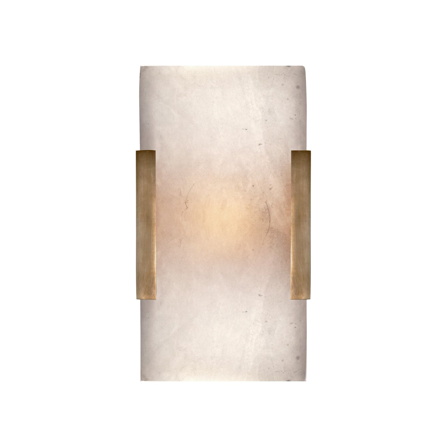 Kelly Wearstler Covet Wide Clip Alabaster Wall Sconce - Brass Wall Light Bloomingdales Lighting Brass  