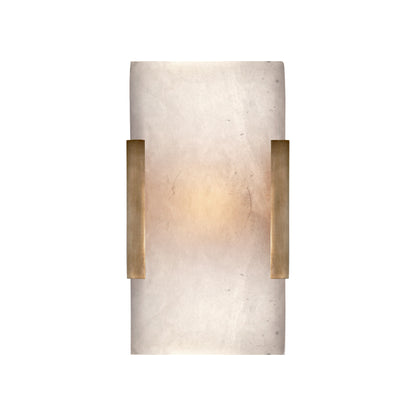 Kelly Wearstler Covet Wide Clip Alabaster Wall Sconce - Brass Wall Light Bloomingdales Lighting Brass  