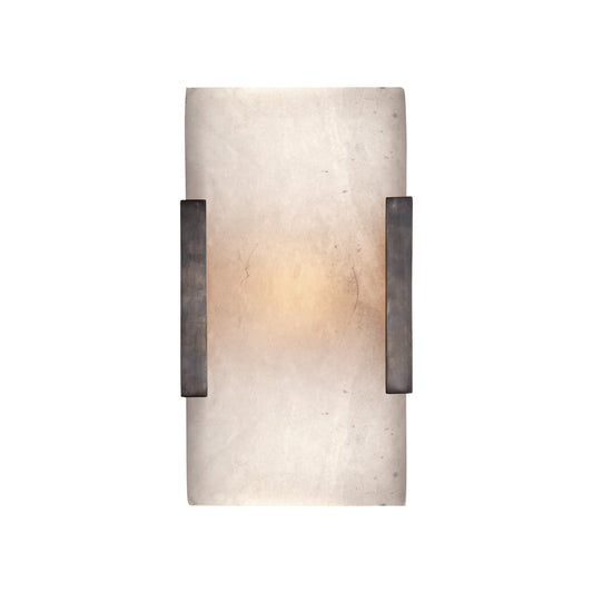 Kelly Wearstler Covet Wide Clip Alabaster Wall Sconce - Bronze Wall Light Bloomingdales Lighting Bronze  