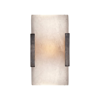 Kelly Wearstler Covet Wide Clip Alabaster Wall Sconce - Brass Wall Light Bloomingdales Lighting Bronze  