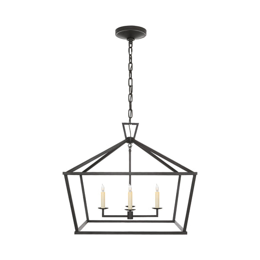 E. F. Chapman Darlana Medium Wide Lantern Light - Aged Iron Pendant Light Bloomingdales Lighting