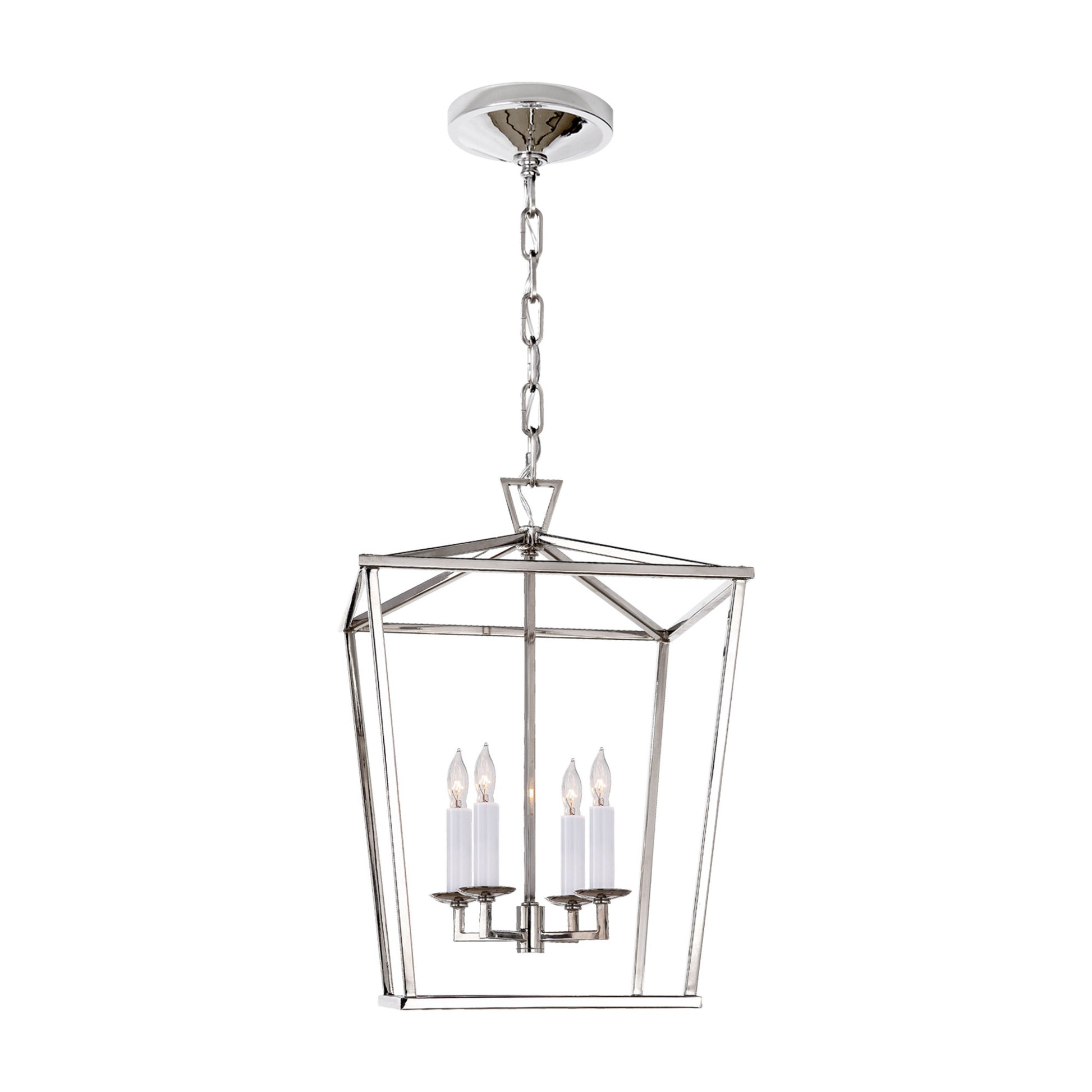 E. F. Chapman Darlana Small Lantern Pendant Light - Polished Nickel Pendant Light Bloomingdales Lighting Polished Nickel  