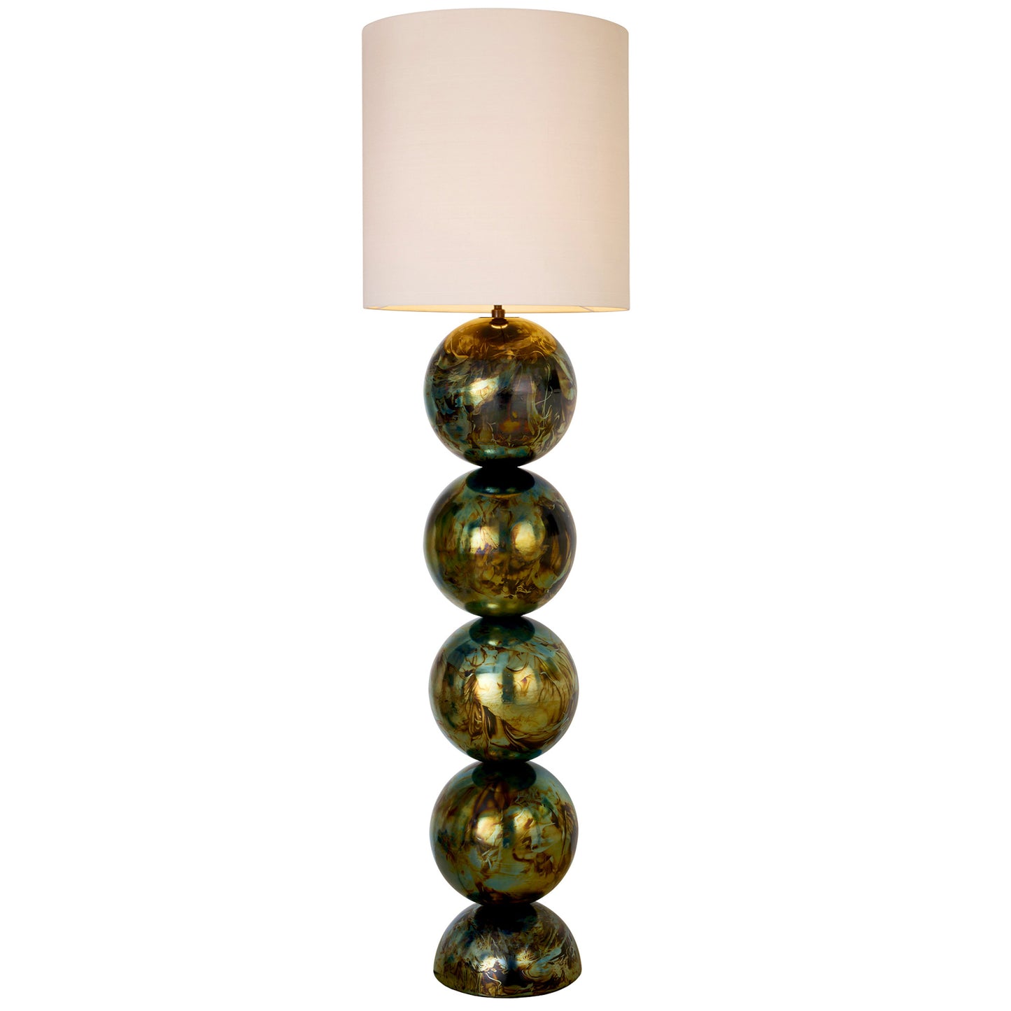 Engelbert de Wit Delft Sphere Oxidised Floor Lamp - Black Silver Floor Lamp Bloomingdales Lighting Black Silver  