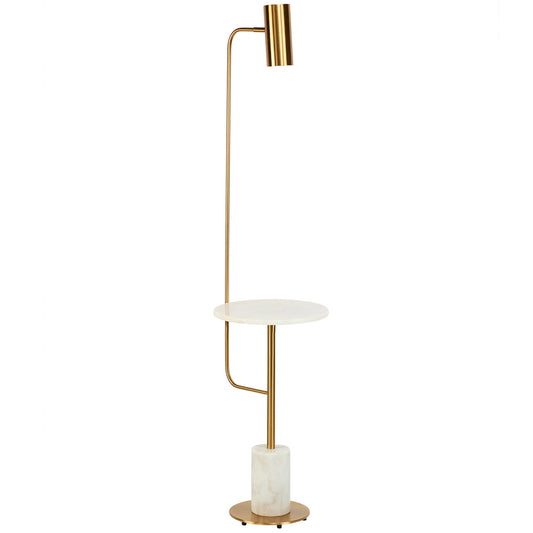 Edison White Marble Floor Lamp - Brass Floor Lamp Bloomingdales Lighting Brass  