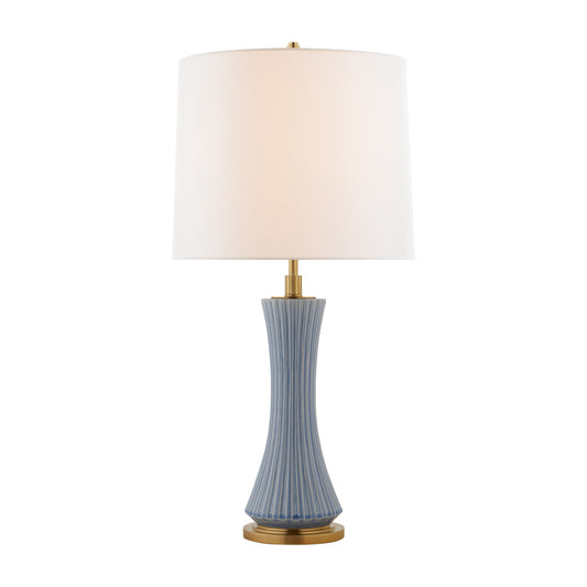 Thomas O'Brien Elena Large Ceramic Table Lamp - Polar Blue Table Lamp Bloomingdales Lighting Polar Blue  