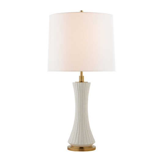 Thomas O'Brien Elena Large Ceramic Table Lamp - White Table Lamp Bloomingdales Lighting White  