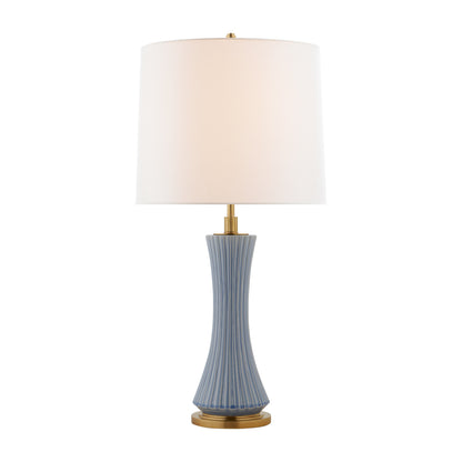 Thomas O'Brien Elena Large Ceramic Table Lamp - White Table Lamp Bloomingdales Lighting Polar Blue  