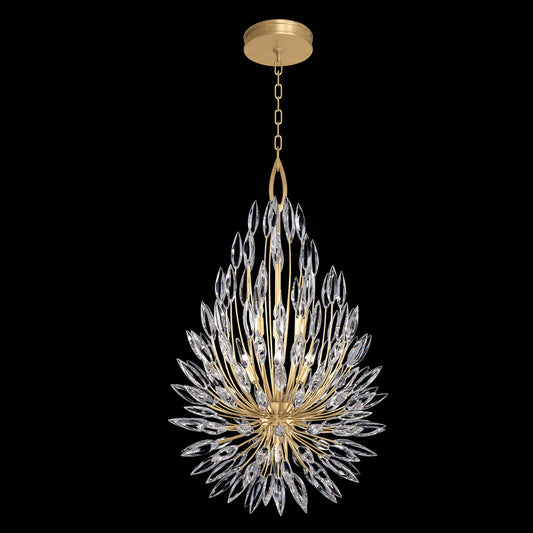 Fine Art HC Lighting Lily Buds 24" Round Pendant Light - Gold Pendant Light Bloomingdales Lighting