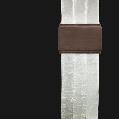 Fine Art HC Lighting Lior 21" Wall Sconce - Bronze & White Glass Wall Light Bloomingdales Lighting