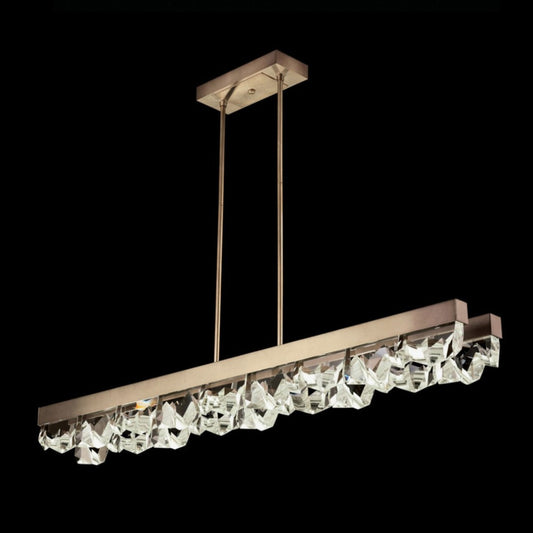 Fine Art HC Lighting Strata 54.5" Linear Pendant Light - Soft Bronze Pendant Light Bloomingdales Lighting