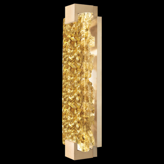 Fine Art HC Lighting Terra 21.75" Gold Glass Wall Sconce - Gold Wall Light Bloomingdales Lighting Gold Gold Glass