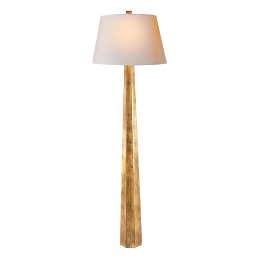 E. F. Chapman Fluted Spire Floor Lamp - Gilded Iron Floor Lamp Bloomingdales Lighting Gilded Iron  