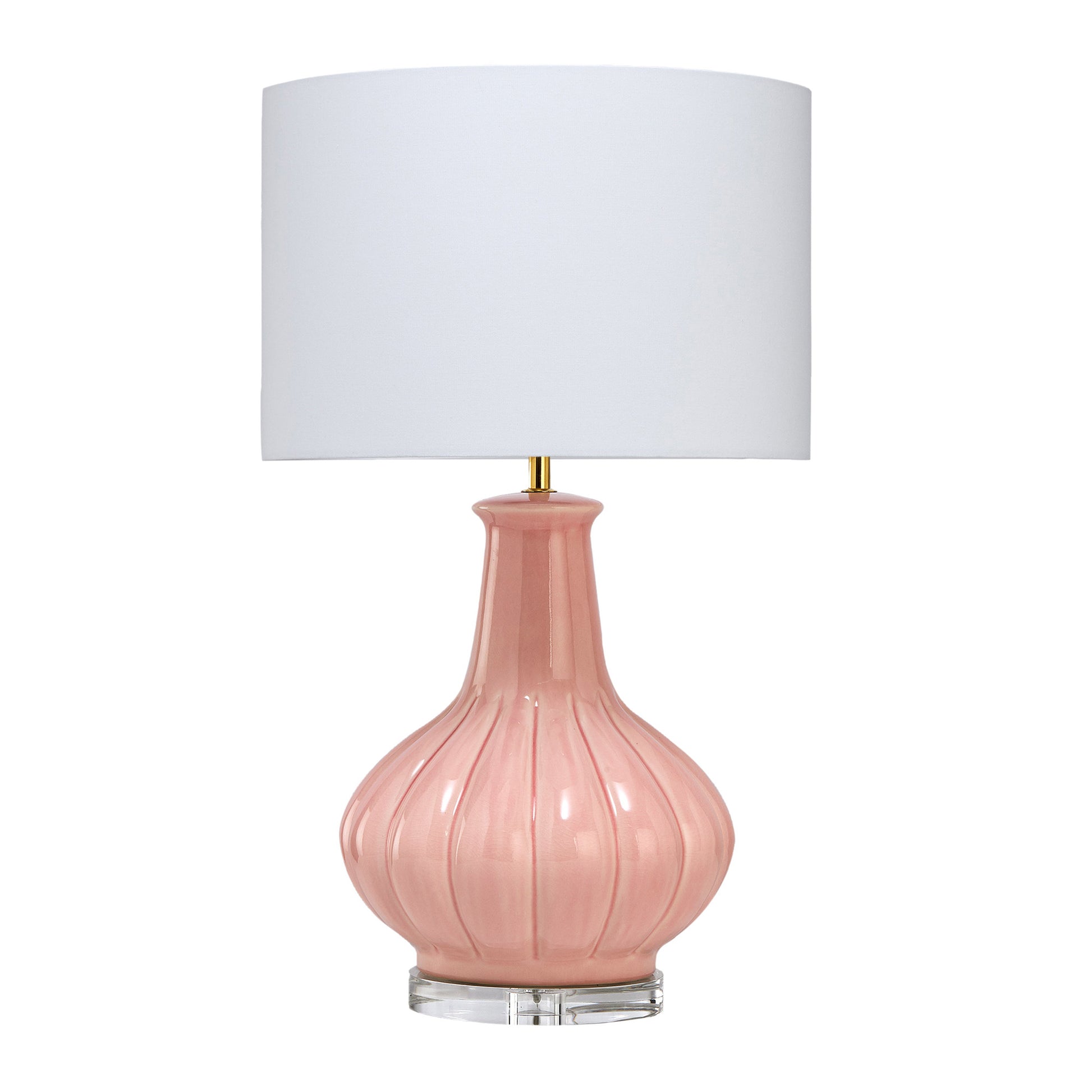 Gabrielle Shell Table Lamp - Light Pink Table Lamp Bloomingdales Lighting New Coconut Linen