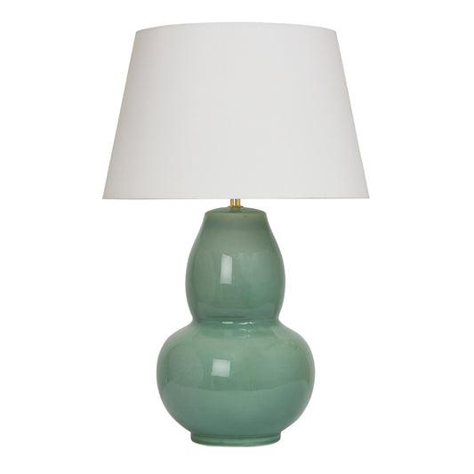 Gourd Small Table Lamp - Celadon Table Lamp Bloomingdales Lighting Celadon New Coconut Linen