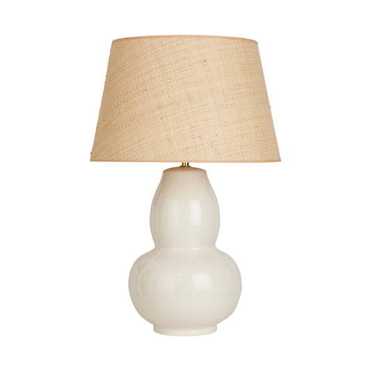 Gourd Small Table Lamp - Ivory Table Lamp Bloomingdales Lighting Ivory New Coconut Linen