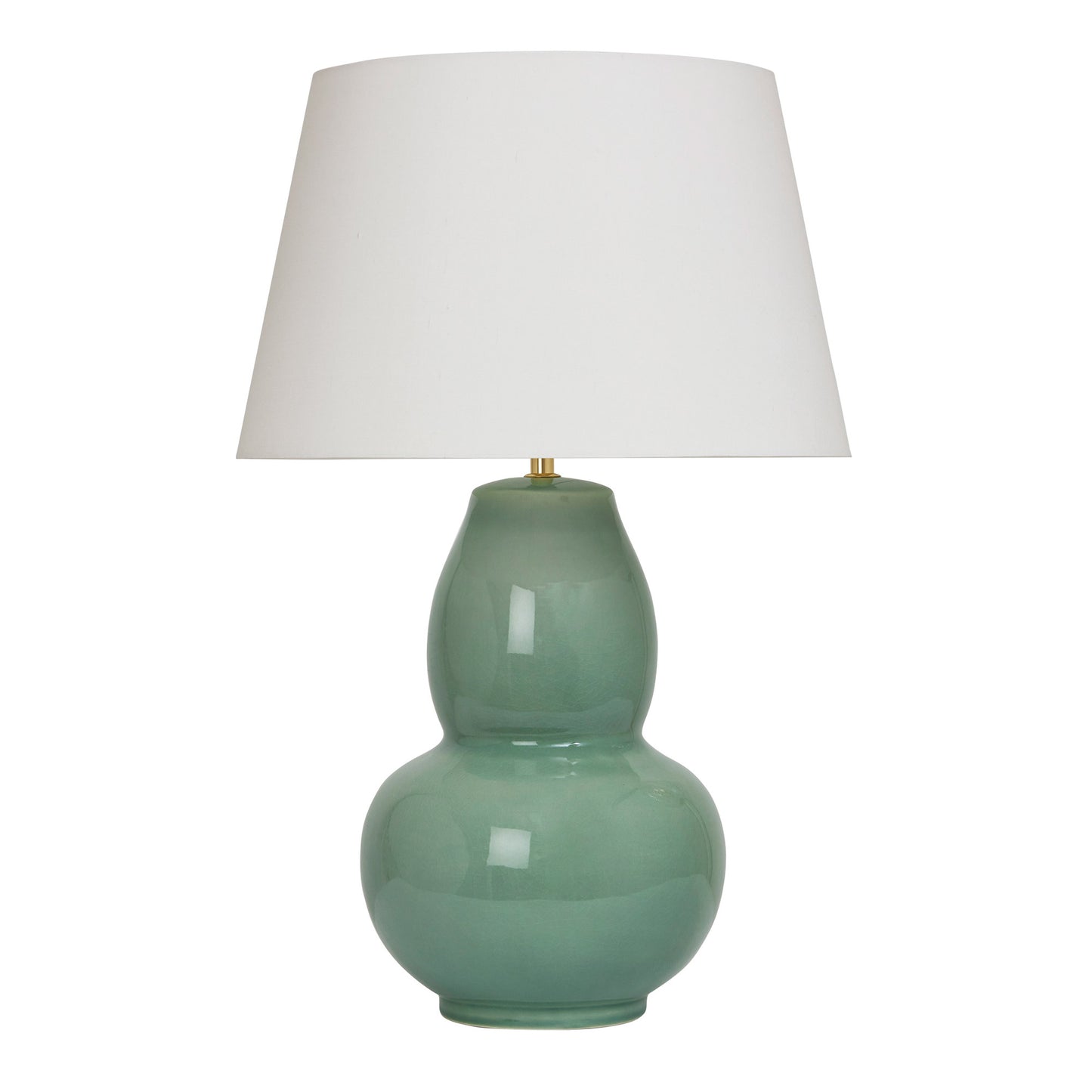 Gourd Small Table Lamp - Pink Table Lamp Bloomingdales Lighting Celadon New Coconut Linen