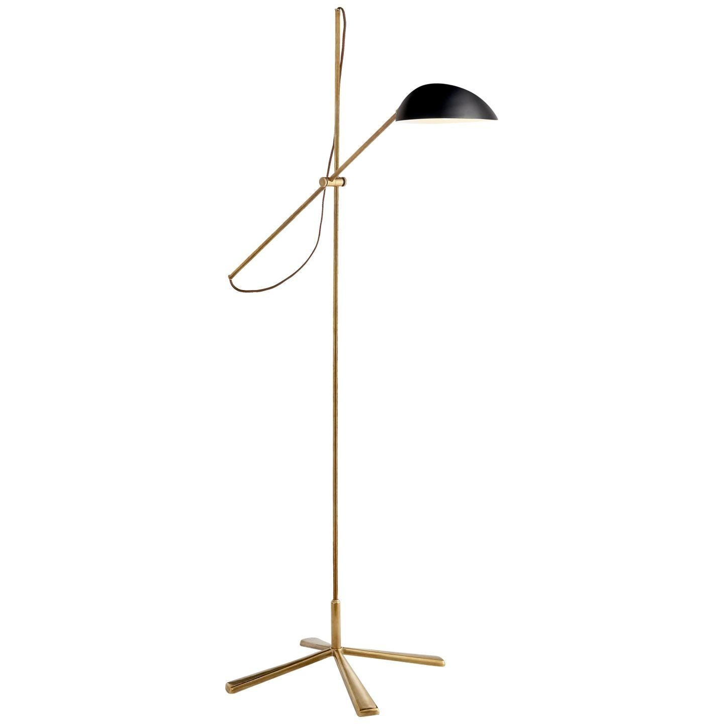 AERIN Graphic Floor Lamp - Brass & Black Floor Lamp Bloomingdales Lighting Black  