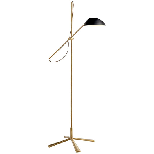 AERIN Graphic Floor Lamp - Brass & Black Floor Lamp Bloomingdales Lighting Black  