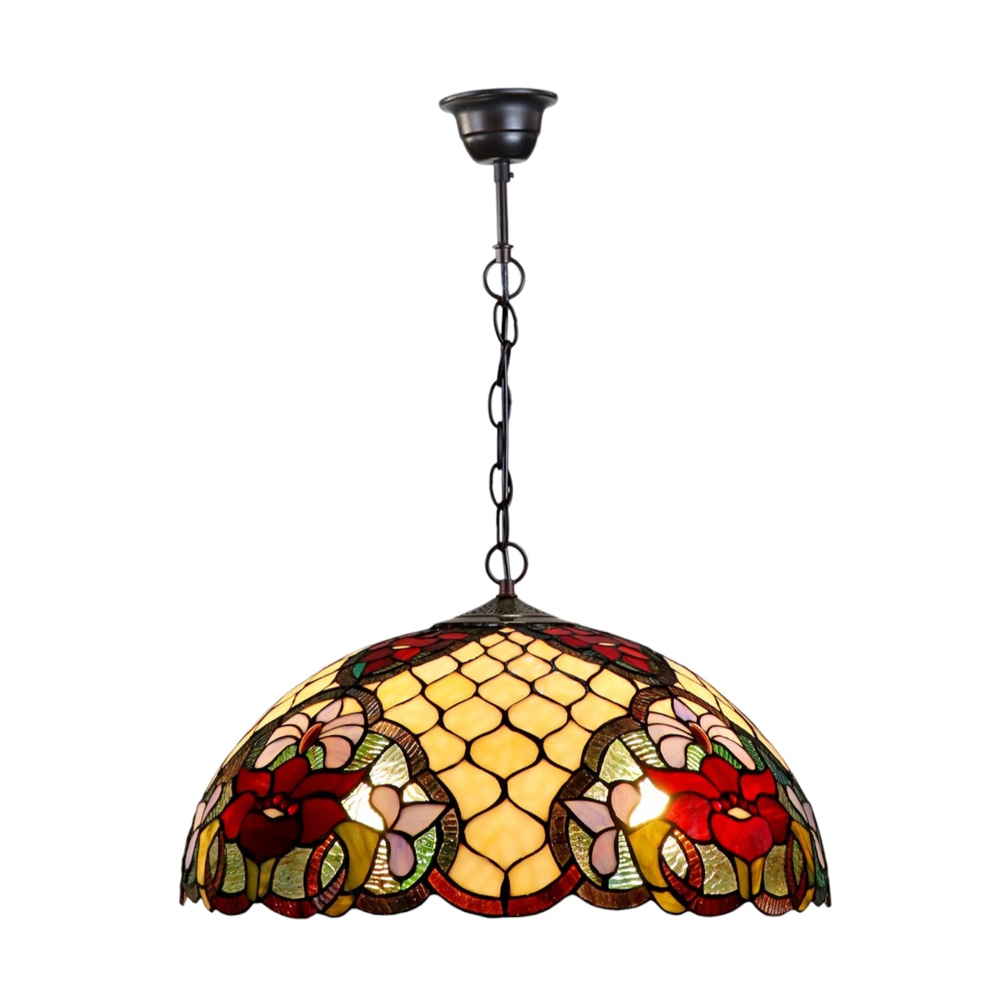 Tiffany Alicia Stained Glass Pendant Light Pendant Light G&G Bros   