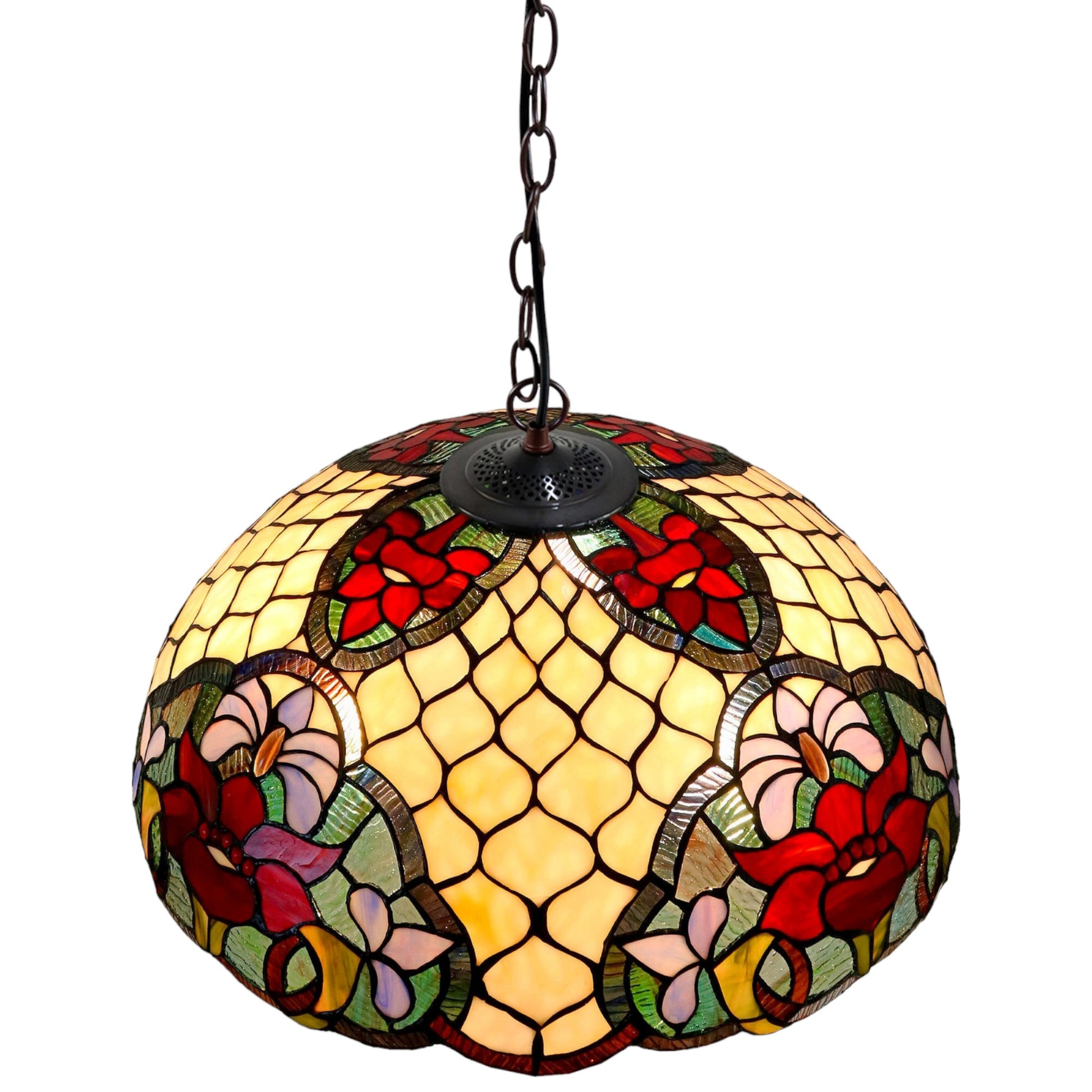 Tiffany Alicia Stained Glass Pendant Light Pendant Light G&G Bros   