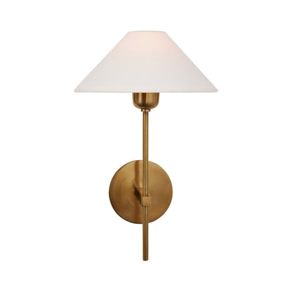 J. Randall Powers Hackney Single Linen Wall Sconce - Brass Wall Light Bloomingdales Lighting Brass  