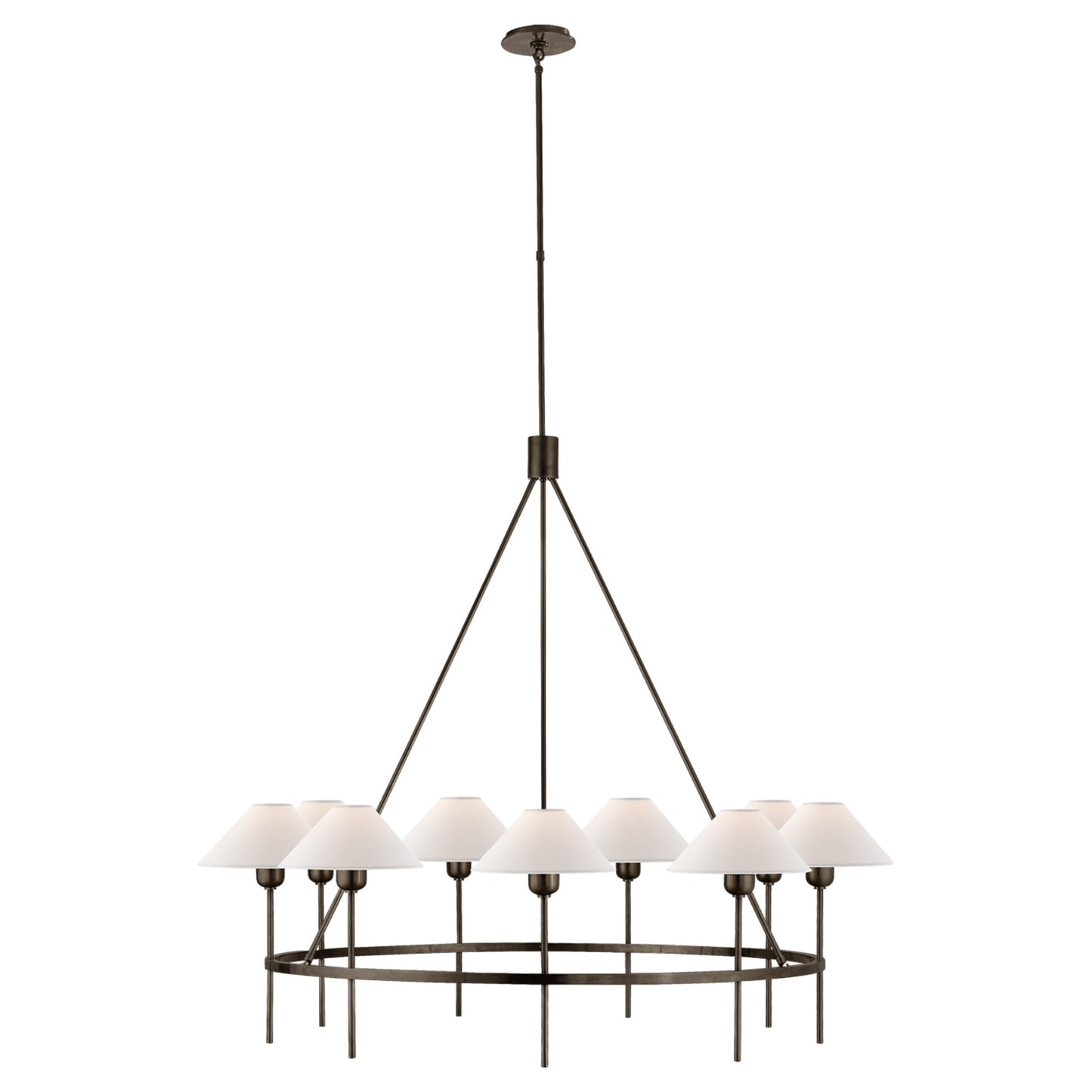 J. Randall Powers Hackney Large Chandelier - Brass Pendant Light Bloomingdales Lighting Bronze  