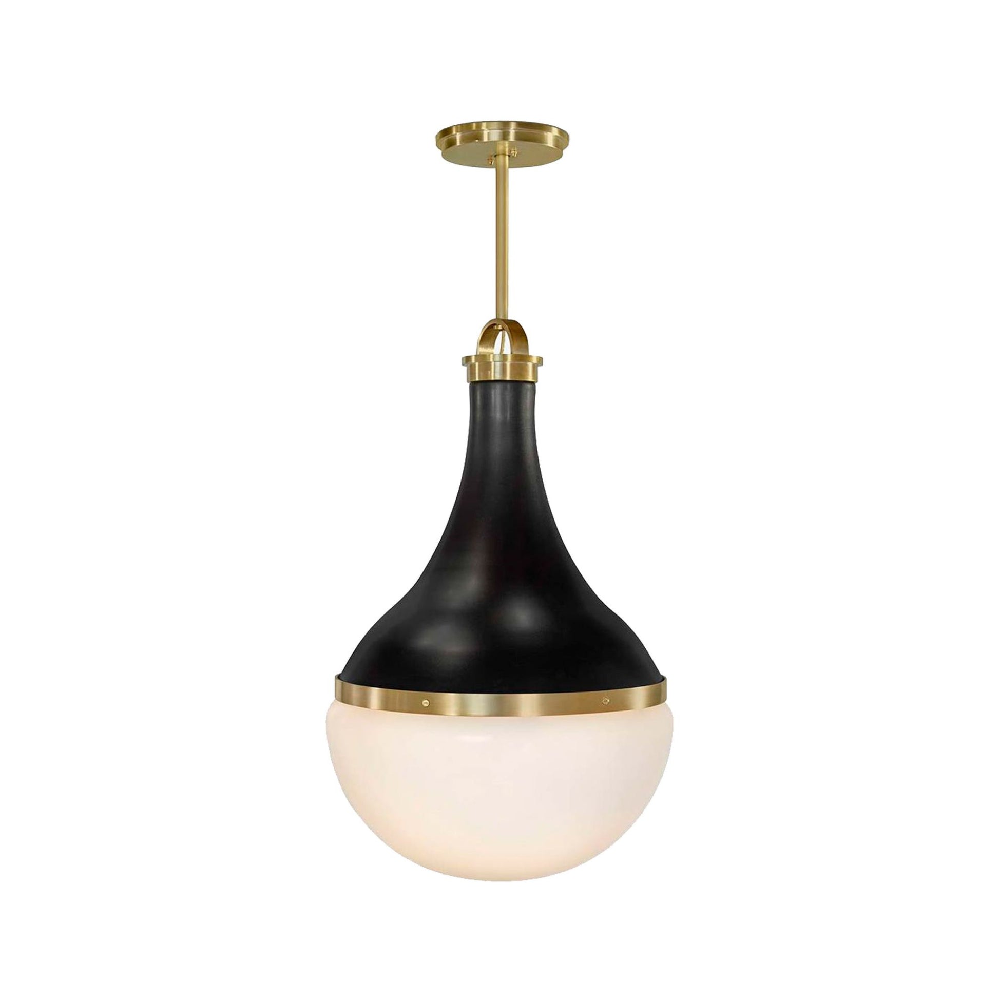 Urban Electric Co. Harford Hewn Brass & Black Hang Pendant Light Pendant Light Bloomingdales Lighting Black