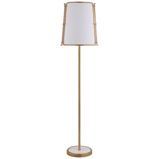 Carrier & Co. Hastings Large Floor Lamp - Brass & White Floor Lamp Bloomingdales Lighting   