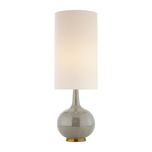 AERIN Hunlen Curvy Ceramic Table Lamp - Shell Grey Table Lamp Bloomingdales Lighting Shell Grey  