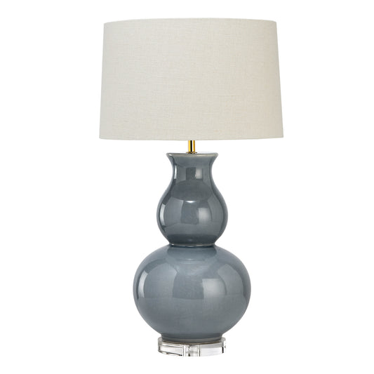 Jasmine Table Lamp - Slate Blue Table Lamp Bloomingdales Lighting Slate Blue New Coconut Linen