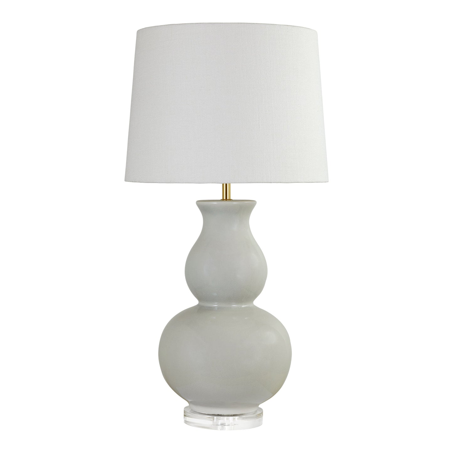 Jasmine Table Lamp - White Table Lamp Bloomingdales Lighting Gray New Coconut Linen