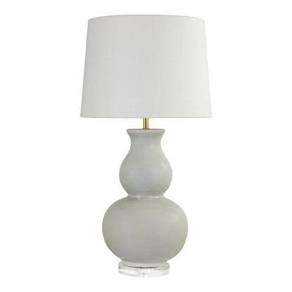 Jasmine Table Lamp - Slate Blue Table Lamp Bloomingdales Lighting Gray New Coconut Linen