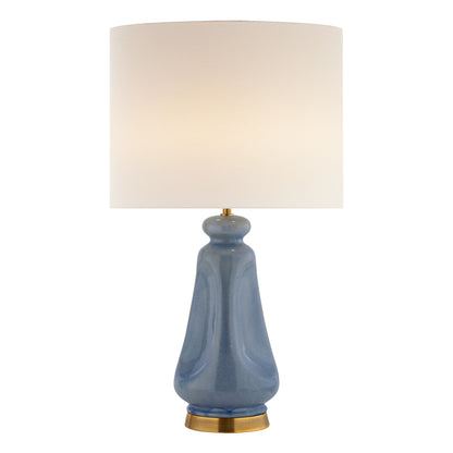 AERIN Kapila Glazed Ceramic Table Lamp - Polar Blue Table Lamp Bloomingdales Lighting Polar Blue  