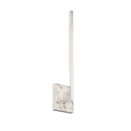 Sean Lavin Klee 20" White Marble Wall Sconce - Polished Nickel Wall Light Bloomingdales Lighting Polished Nickel  