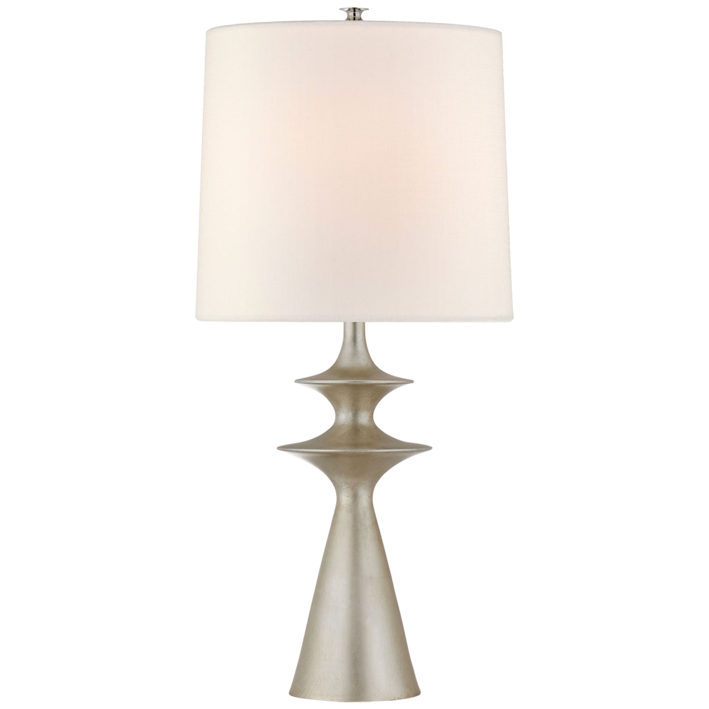 AERIN Lakmos Large Linen Table Lamp - Gild Table Lamp Bloomingdales Lighting Silver Leaf  