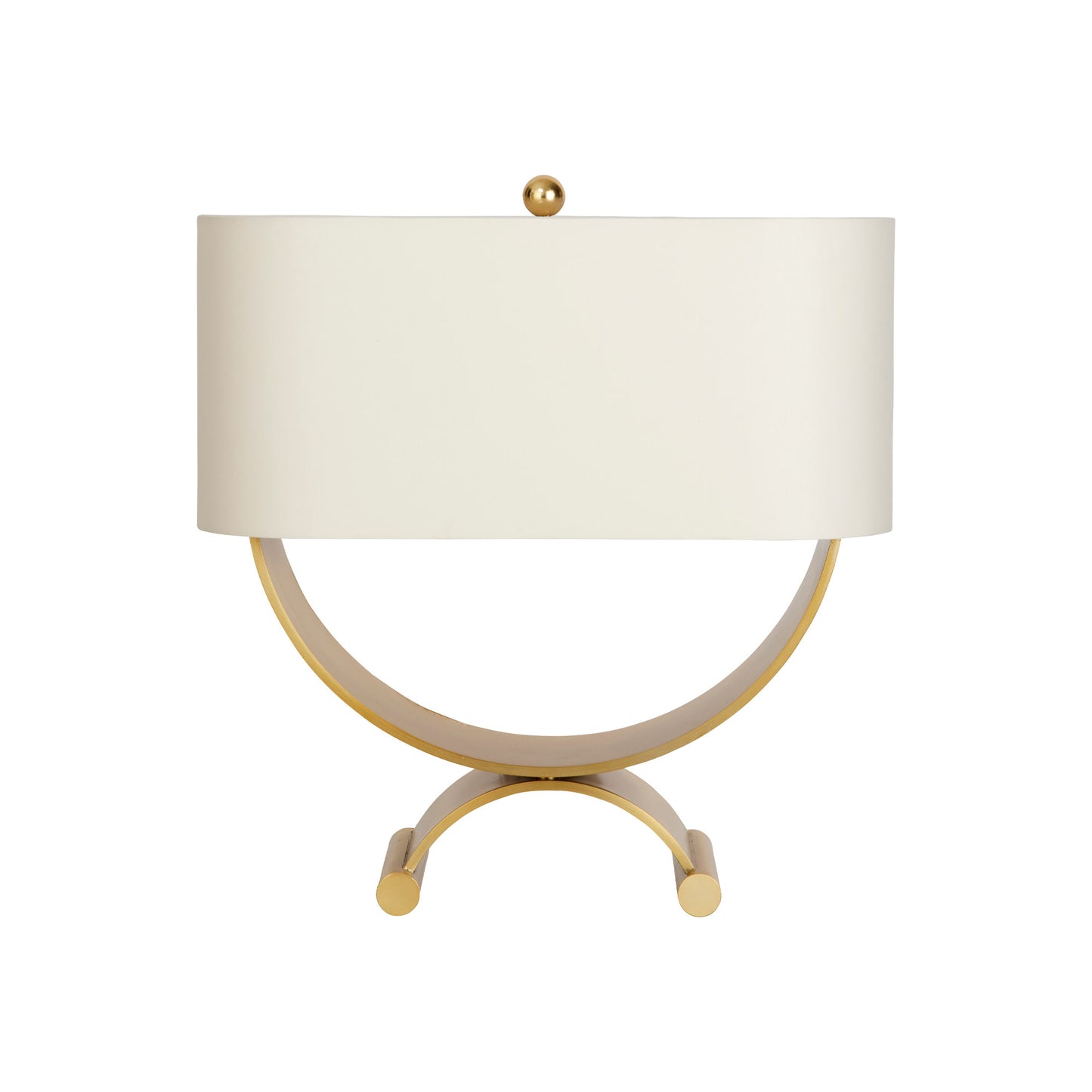 Christina Tran Libra Arch Linen Table Lamp - Brass Table Lamp Bloomingdales Lighting   