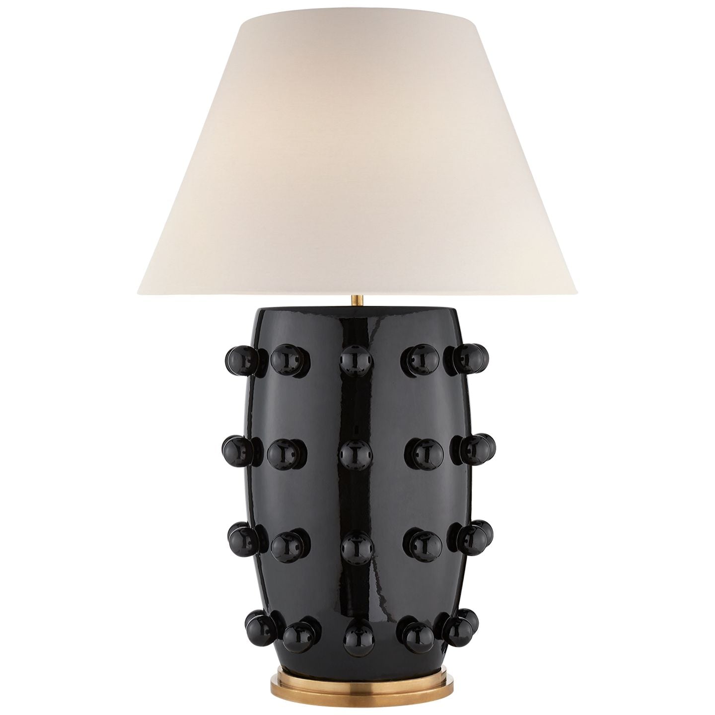 Kelly Wearstler Linden Sculpted Large Table Lamp - Black Table Lamp Bloomingdales Lighting Black Large 