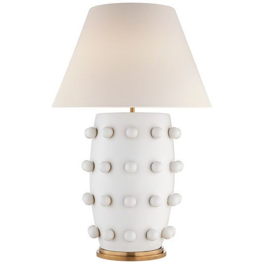 Kelly Wearstler Linden Sculpted Large Table Lamp - White Table Lamp Bloomingdales Lighting White Large 