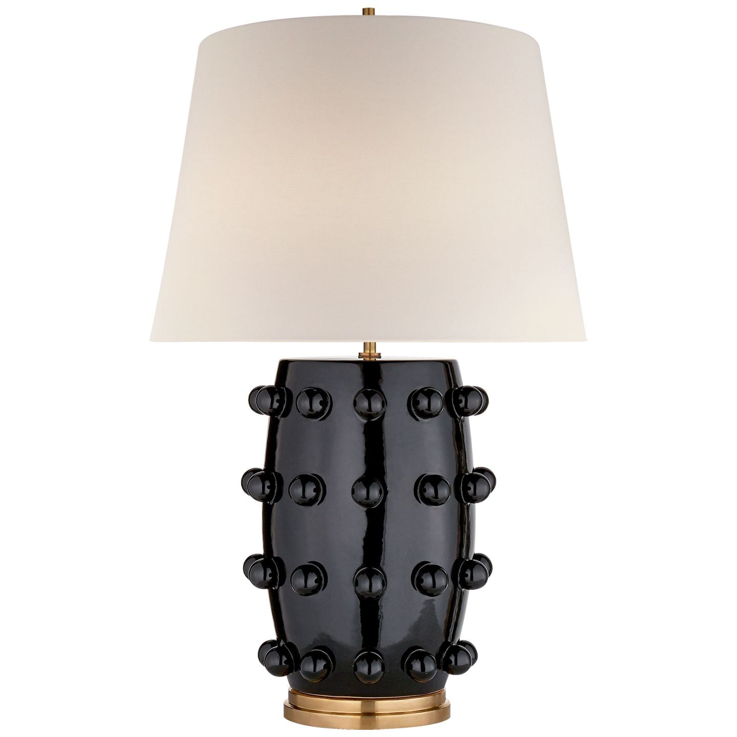 Kelly Wearstler Linden Sculpted Medium Table Lamp - Black Table Lamp Bloomingdales Lighting Black Medium 