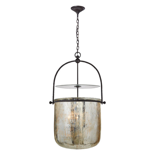 Thomas O'Brien Lorford Vintage Smoke Bell Lantern Light Pendant Light Bloomingdales Lighting   