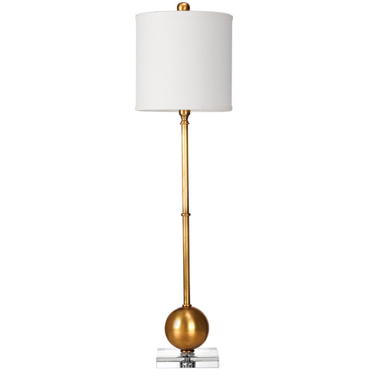 Lucian Bobble Crystal Table Lamp - Brass Table Lamp Bloomingdales Lighting New Coconut Linen