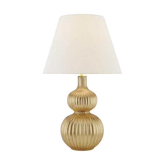 Alexa Hampton Lucille Linen Table Lamp - Gilded Iron Table Lamp Bloomingdales Lighting   