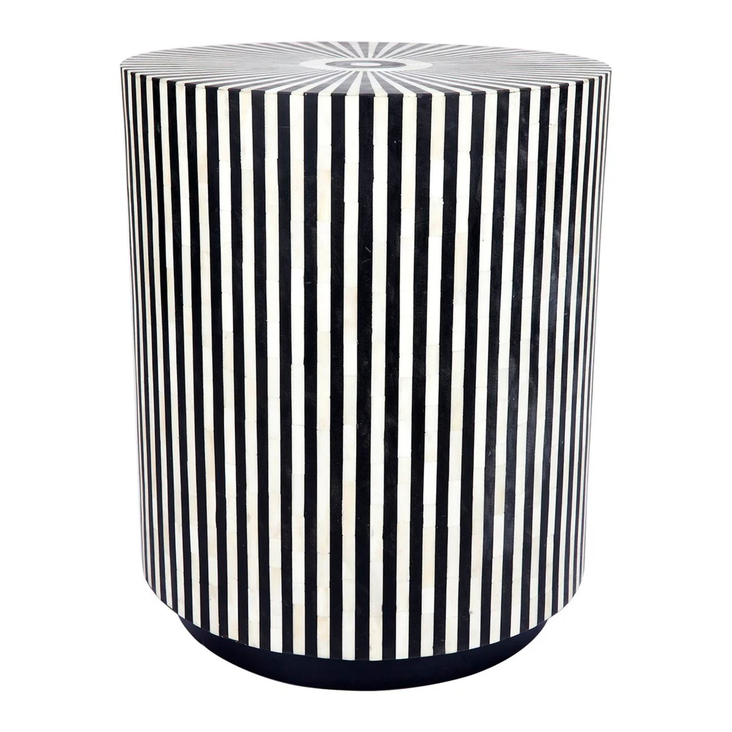 Makayla Patterned Side Table - Black Side Table Cafe Lighting & Living   