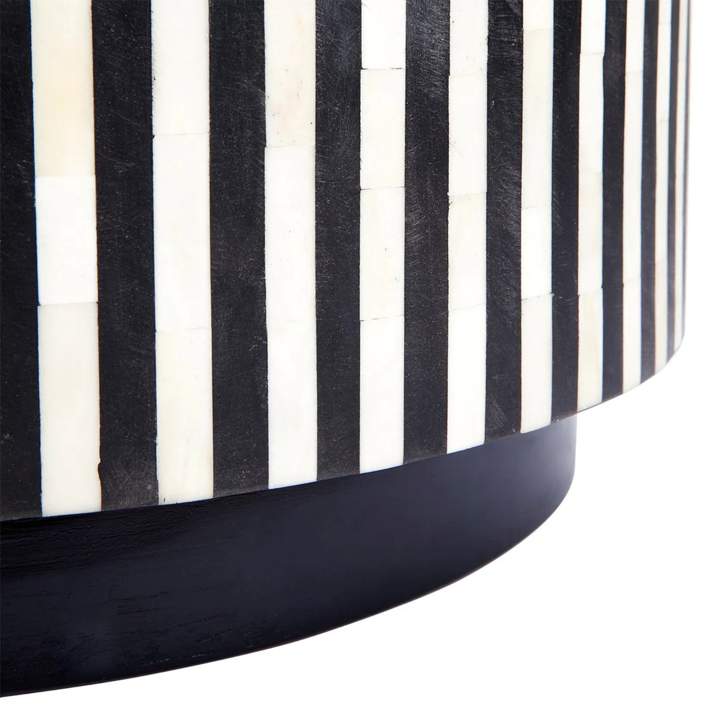 Makayla Patterned Side Table - Black Side Table Cafe Lighting & Living   