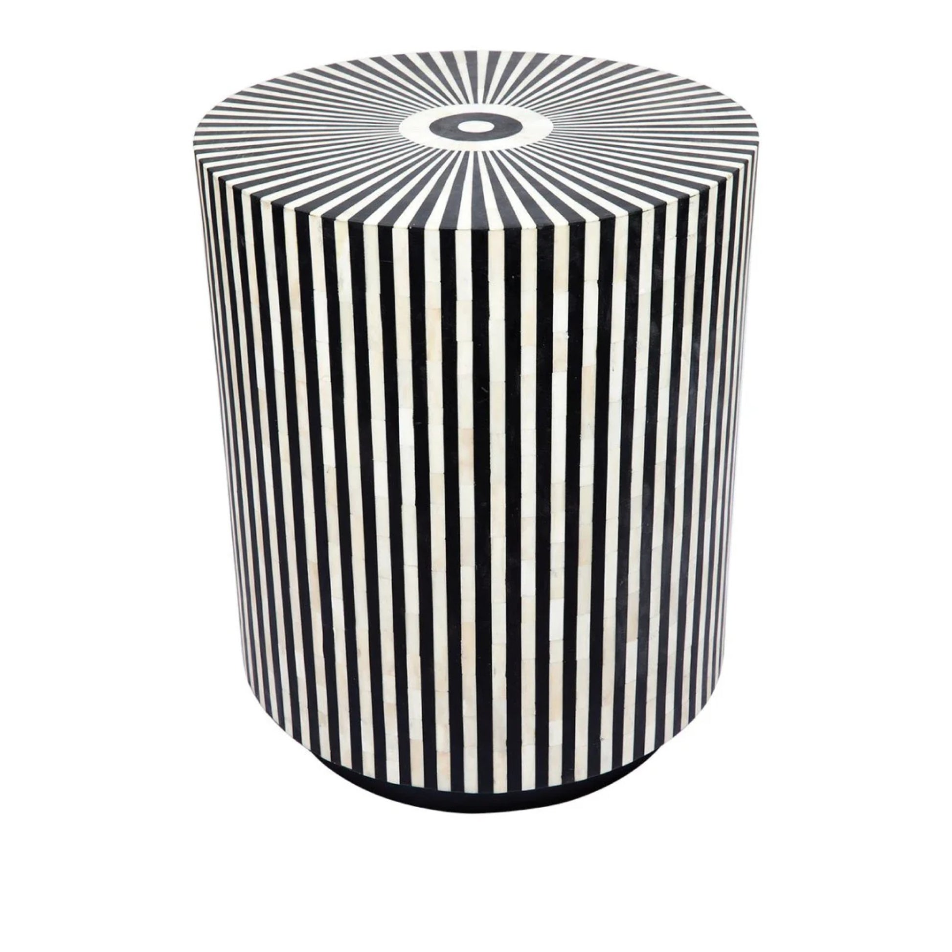 Makayla Patterned Side Table - Black Side Table Cafe Lighting & Living   